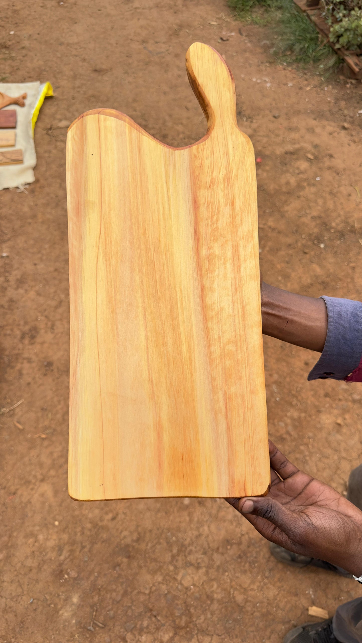 Hand-Carved African Cypress Artisan board
