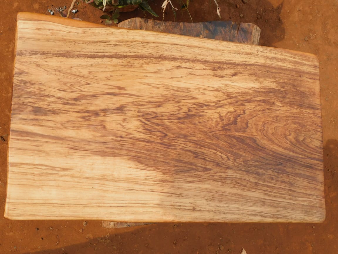 Royale Artisan Hand Polished Reclaimed Elgon Teak Single Block Cutting Board