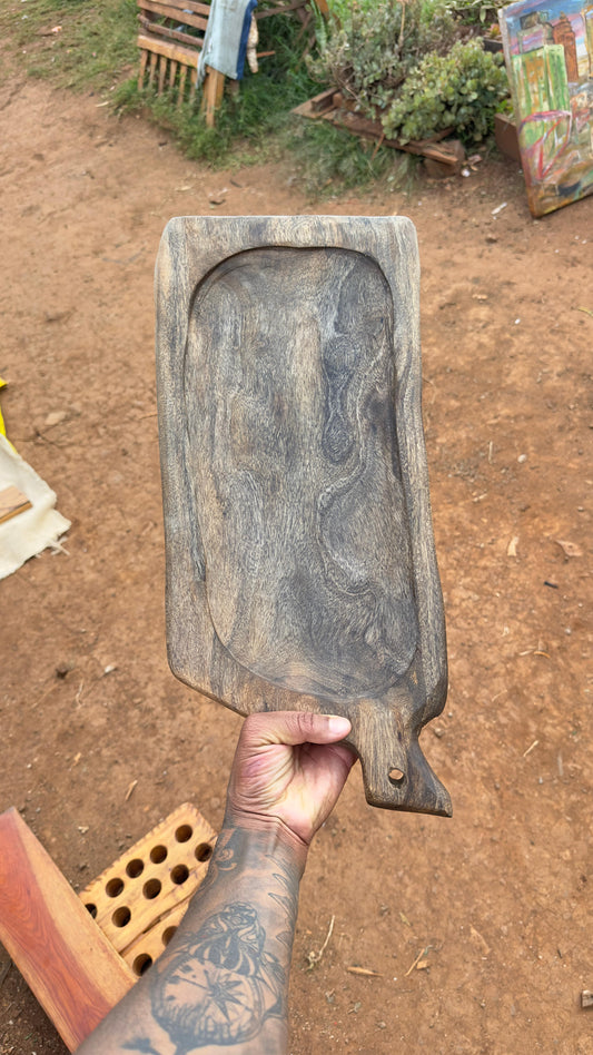 Hand-Carved African Avocado Tree Platter