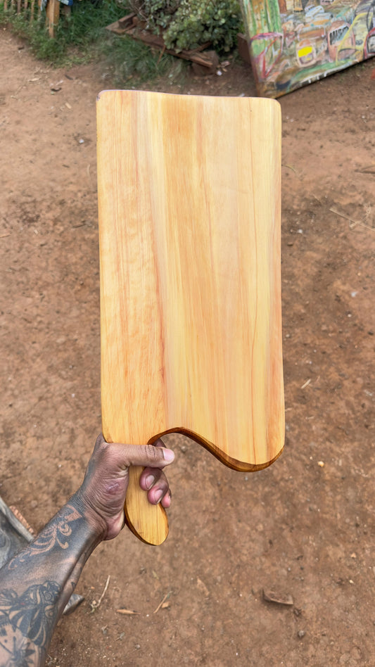 Hand-Carved African Cypress Artisan board