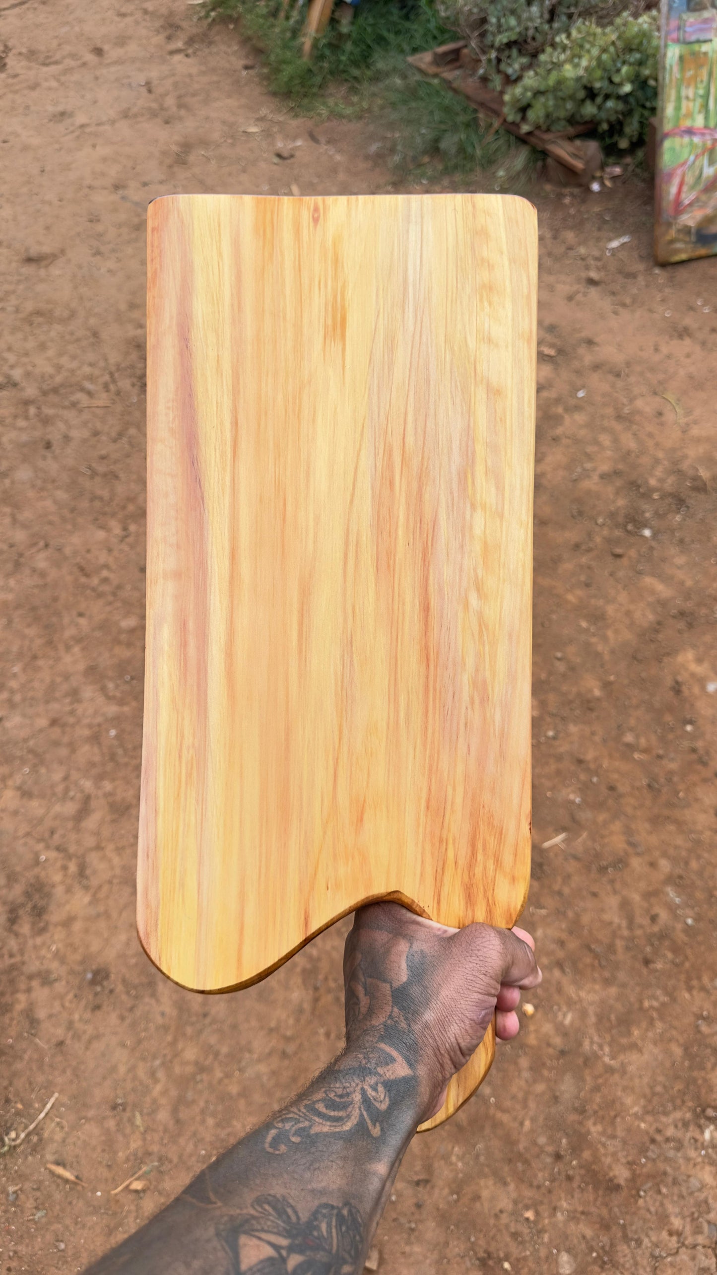 Hand-Carved African Cypress Artisan board