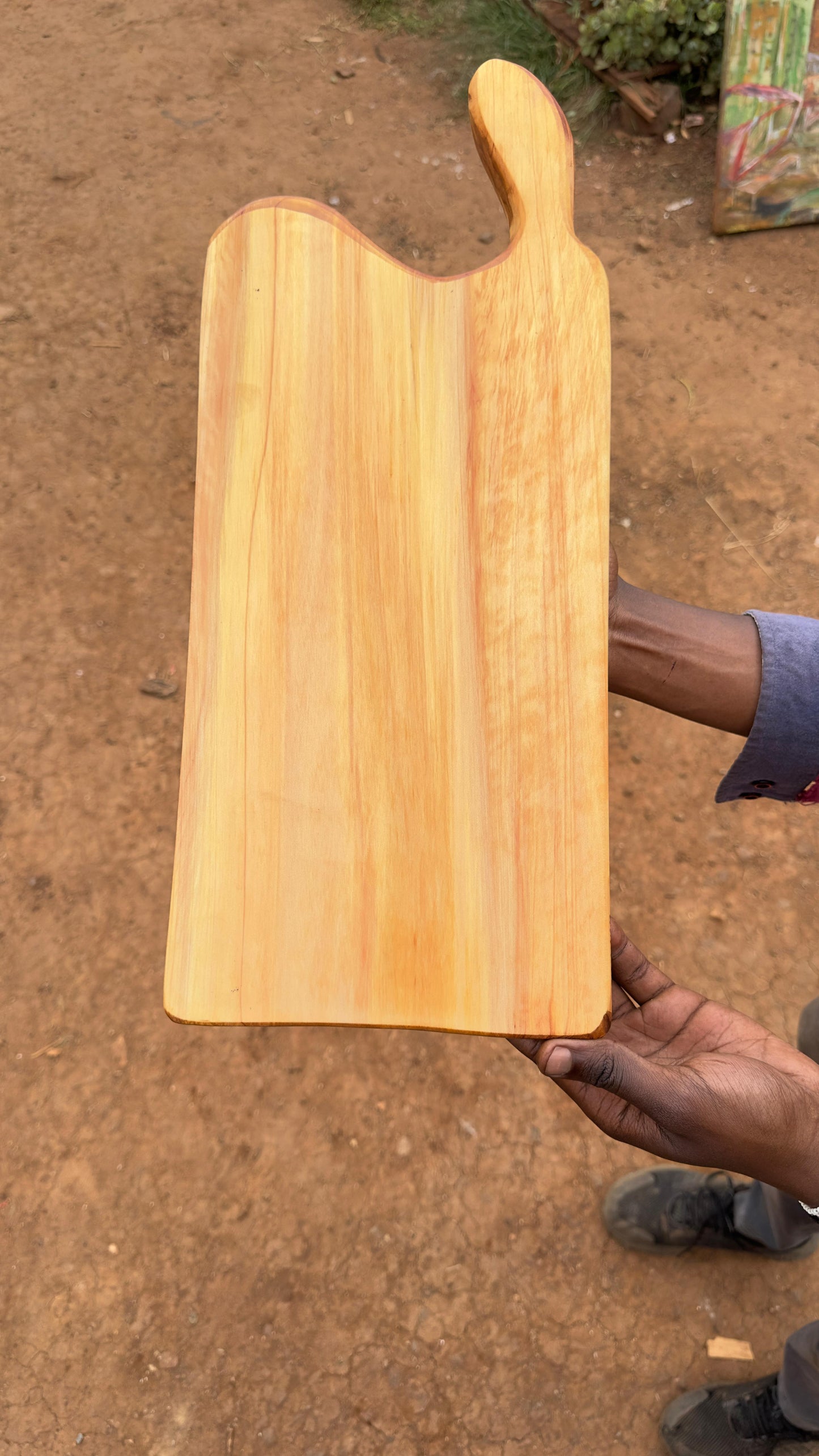 Hand-Carved African Cypress Artisan board